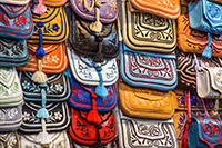 Leather bags in Souk