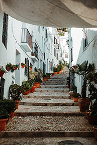 Steps in White Village Axarquia